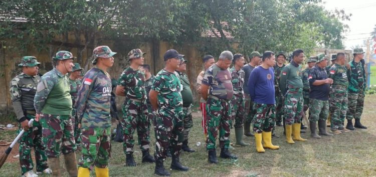 Jelang Penutupan TMMD ke-129, Danramil Sukarami Pimpin Apel Pembersihan di Talang Jambe