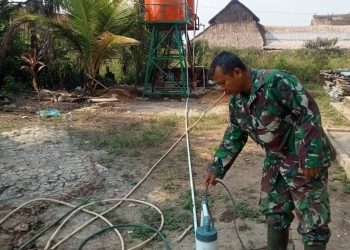 Menjelang Penutupan TMMD ke-129, Sumur Bor untuk Fasilitas Pendidikan Keagamaan Disiapkan untuk Dimanfaatkan