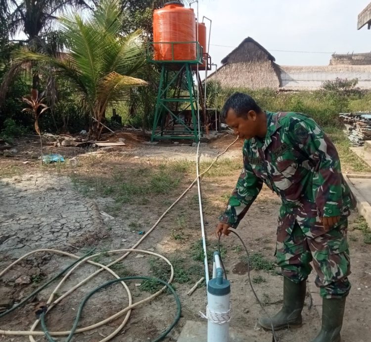 Menjelang Penutupan TMMD ke-129, Sumur Bor untuk Fasilitas Pendidikan Keagamaan Disiapkan untuk Dimanfaatkan