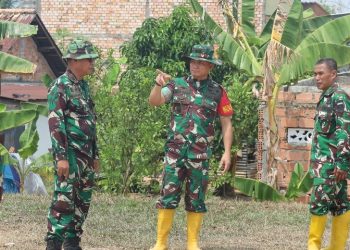 Jelang Penutupan TMMD ke-129, Wadansatgas Cek Kesiapan Lokasi Acara Tempat Pemasangan Tenda VVIP