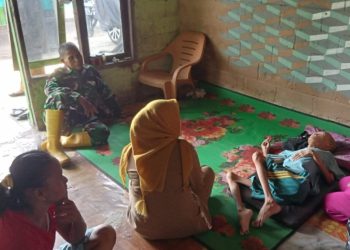 Bertahun-Tahun Menderita Saraf Terjepit, Ridho Dikunjungi Satgas TMMD Kodim 0418/Palembang