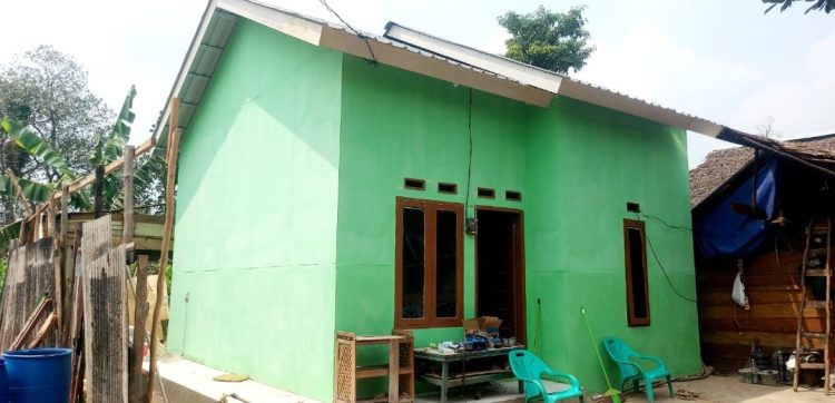 TMMD KE-129 KODIM 0418/PALEMBANG, REHABILITASI RTLH IBU SRIYANTI MASUK TAHAP FINISHING