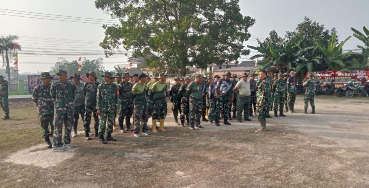 Semangat Gotong Royong Mengiringi Persiapan Penutupan TMMD ke-129 Kodim 0418/Palembang