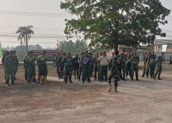 Lapangan Talang Jambe Dipoles, Satgas TMMD Siapkan Lokasi Penutupan