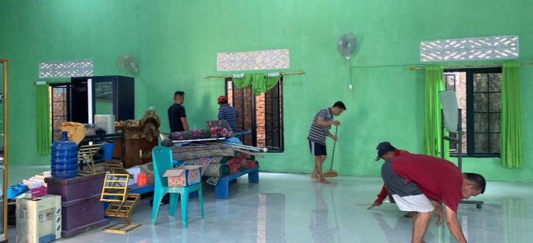 Mushola Baitul Maghfurin Dipercantik Jelang Penutupan TMMD ke-129