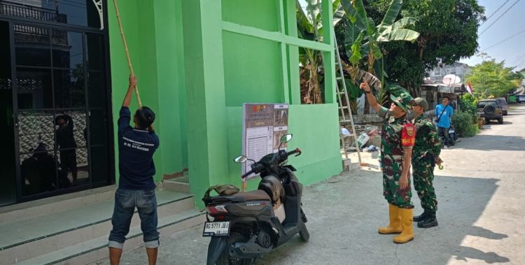 H-1 Penutupan TMMD ke-129, Mushola Baitul Maghfurin Terus Dipoles
