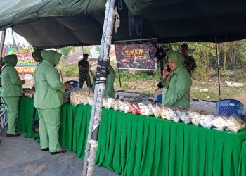 UMKM Binaan Koramil Jajaran Kodim 0418/Palembang Ramaikan Stand Penutupan TMMD ke-129
