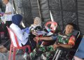 Penutupan TMMD ke-129 Kodim 0418 Palembang Diwarnai Kegiatan Donor Darah
