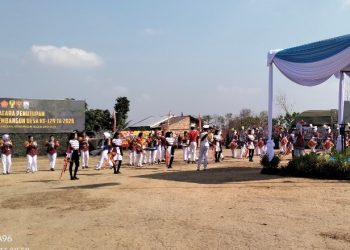 Drumband SMA Negeri 21 Palembang Turut Sukseskan Penutupan TMMD ke-129 Kodim 0418/Palembang