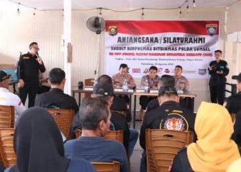 Anjangsana Ditbinmas Polda Sumsel ke Markas HSB, Sinergitas Polri dan Ormas Diperkuat
