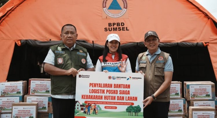 Tanggap Bencana Karhutla di Musim Kemarau Ekstrem, Kilang Plaju Salurkan Bantuan Logistik untuk Petugas BPBD Sumsel