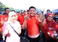 Semarak HUT ke-81 RI, 5.000 Peserta Meriahkan Jalan Santai dan Lomba Gembira di Pemprov Sumsel