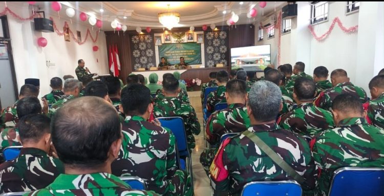 Kodim 0418 Palembang Gelar Penyuluhan Binroh dan Bintal Juang, Perkuat Mental Prajurit dan Keluarga Besar TNI