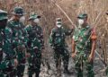 Tim Penyuluh Karhutla Seskoad Tinjau Lahan Terbakar dan Edukasi Warga Gandus
