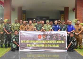 Sosialisasi Tim Penyuluhan Karhutla Mabes TNI di Kodim 0418/Palembang, Perkuat Sinergi Pencegahan