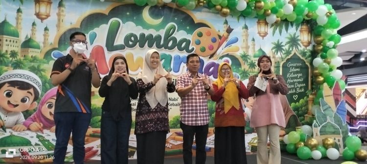 Greebel Gelar Lomba Mewarnai di PTC Palembang, 300 Anak Tunjukkan Kreativitas