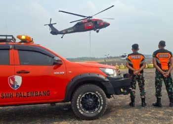 Subsatgas Udara Lanud Smh Terus Gencarkan Penanganan Karhutla di Sumsel