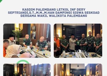 Pasis Seskoad Audiensi dengan Pemkot Palembang Bahas Strategi Penanganan Karhutla