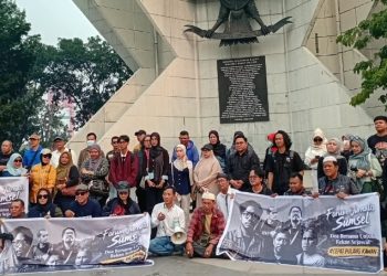 Doa untuk 5 Jurnalis yang Hilang di Krakatau, Forum Jurnalis Sumsel Ingatkan Pesan Saling Jaga