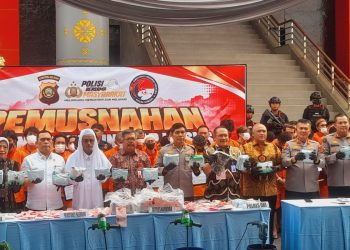 Perang Terhadap Narkotika, Polda Sumsel Musnahkan 35 Kg Sabu, 87 Tersangka Dijerat dari Penindakan di 182 Lokasi