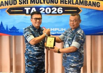 Danlanud Smh Menerima Kunjungan Tim Sosialisasi Binkonsos dengan Komponen Bangsa TA.2026 dari Pusterau