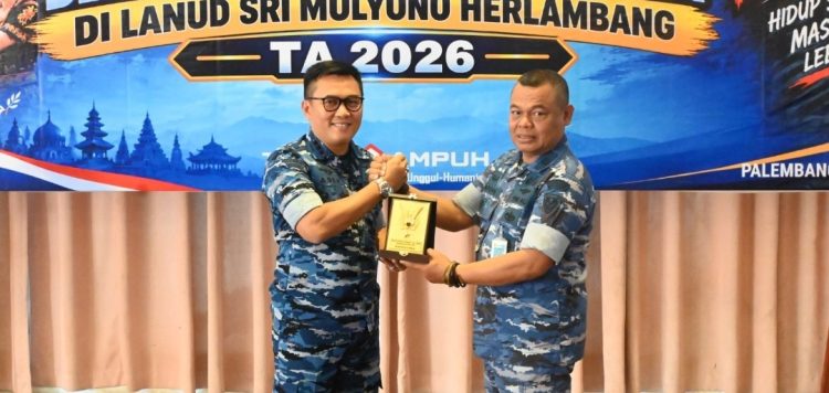 Danlanud Smh Menerima Kunjungan Tim Sosialisasi Binkonsos dengan Komponen Bangsa TA.2026 dari Pusterau