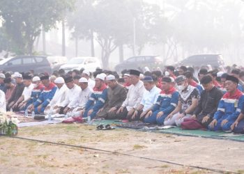 Kilang Plaju Satukan Doa dan Ikhtiar Lahir Batin melalui Sholat Istisqa di Tengah Kemarau