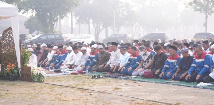 Kilang Plaju Satukan Doa dan Ikhtiar Lahir Batin melalui Sholat Istisqa di Tengah Kemarau
